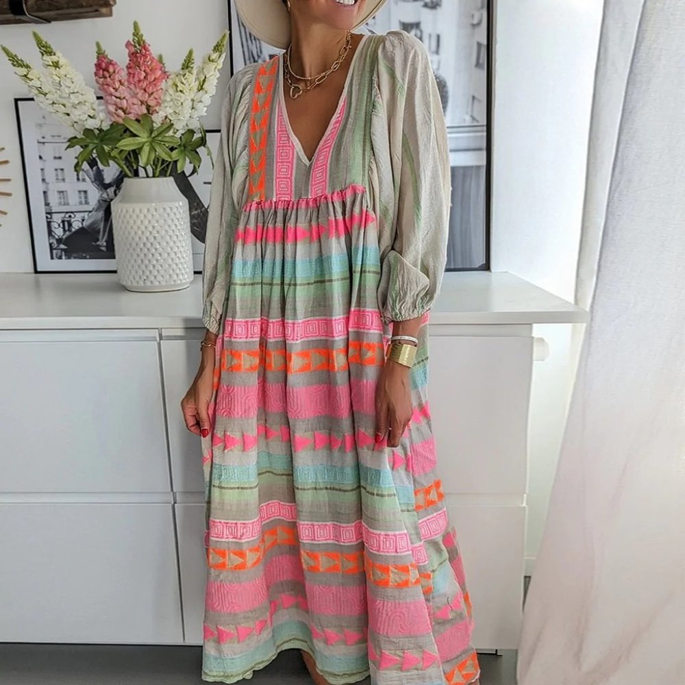*FREE SHIPPING* Brand New w/ Tags Boho Dress Size Medium